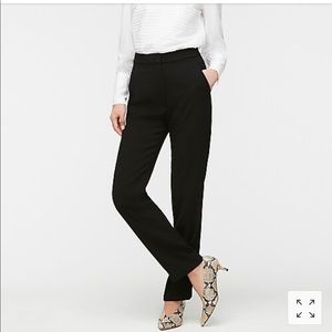 J. Crew Easy Pull-on pant in crepe - BLACK